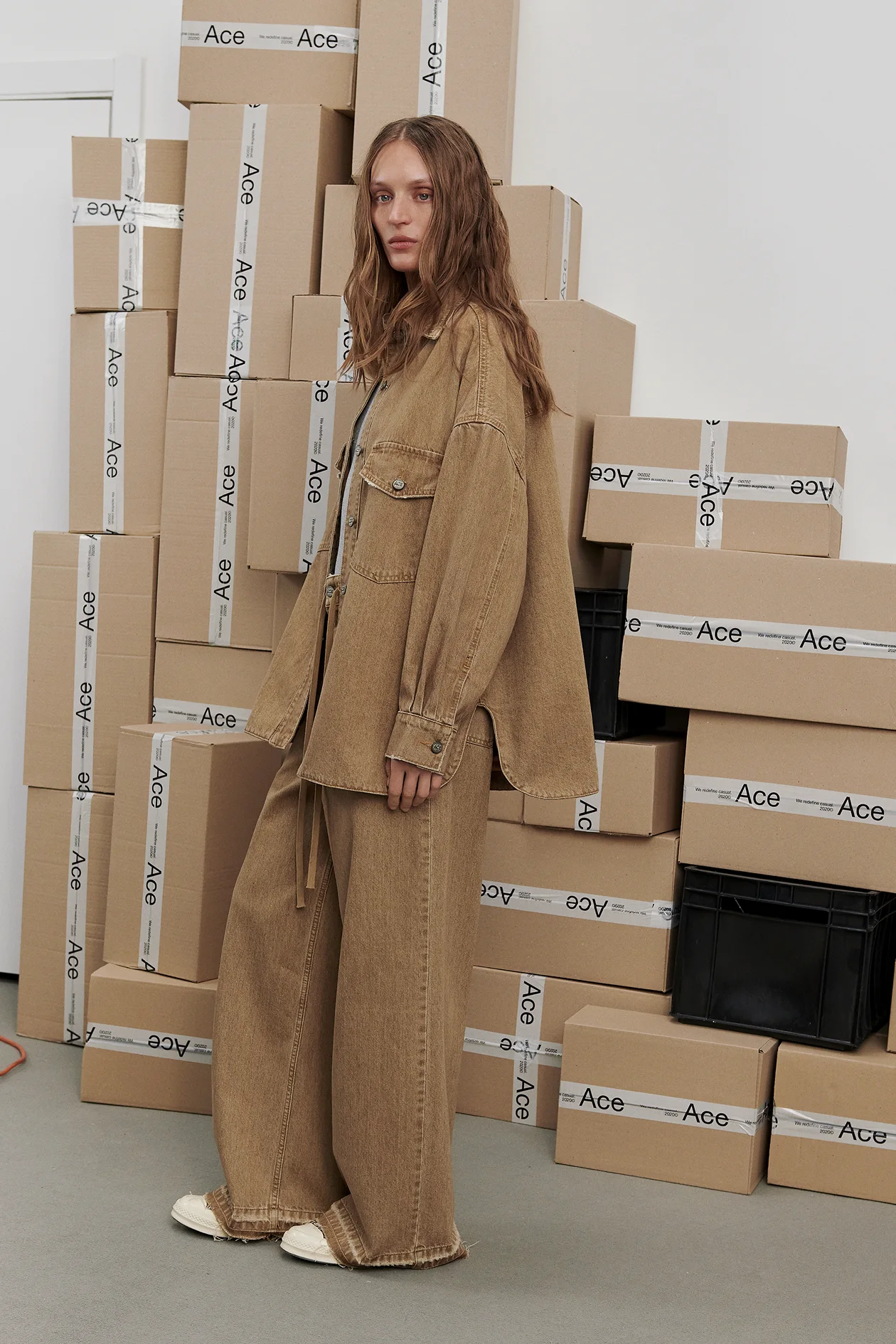 Sand Ace Cookie Jeans Brown