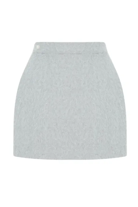Moss Mini Skirt Gray