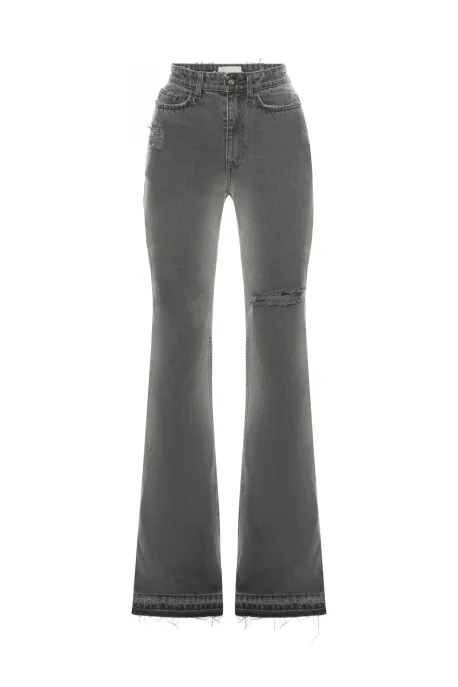 Flared Ash Fade Jeans Gray