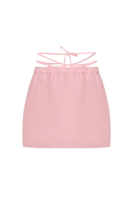 Jardin de Hemp Skirt Pink