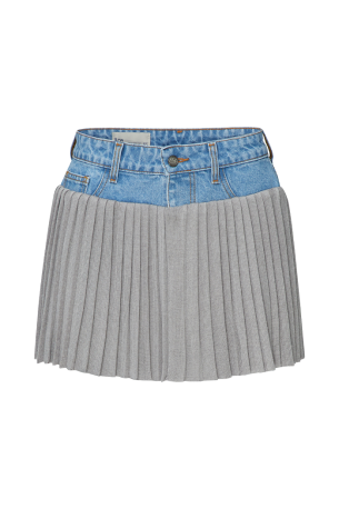Спідниця Skirt Denim Pleated Сіра
