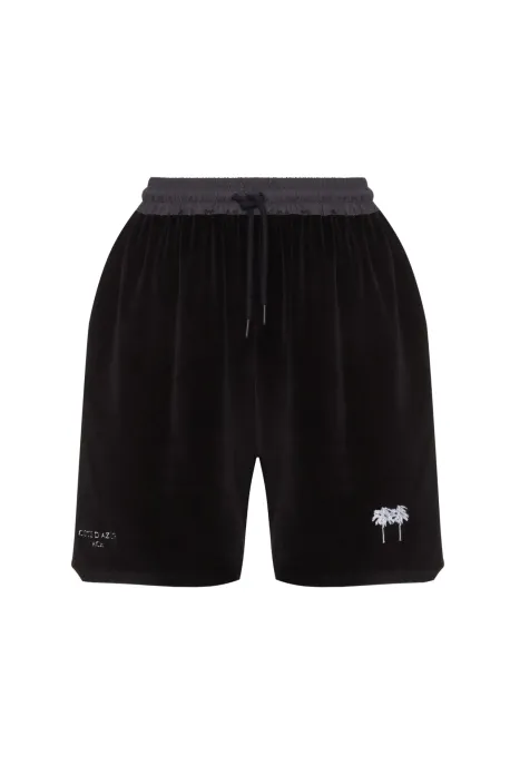 Cote Dazur Velour Shorts Black