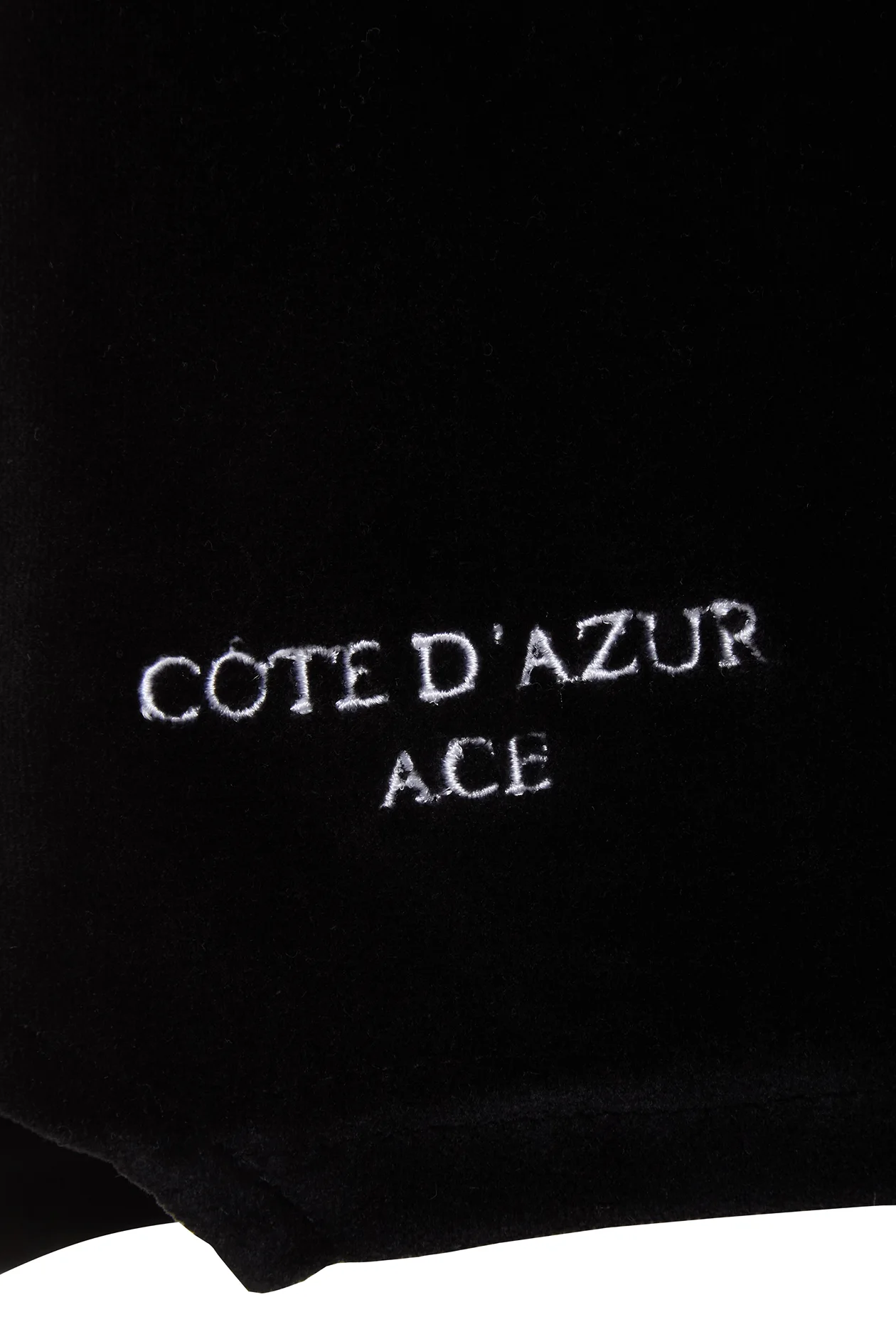 Cote Dazur Velour Shorts Black