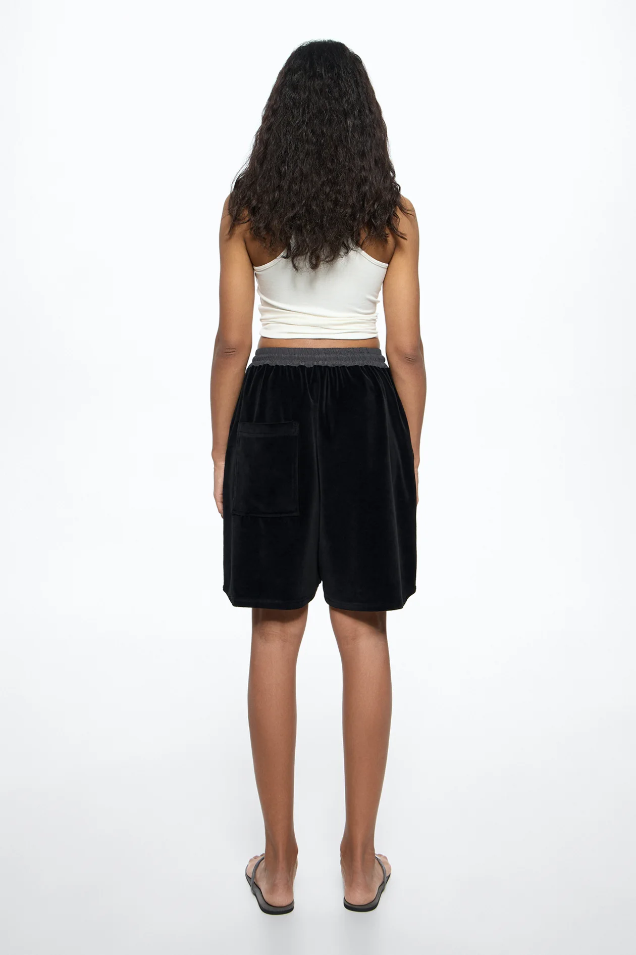 Cote Dazur Velour Shorts Black