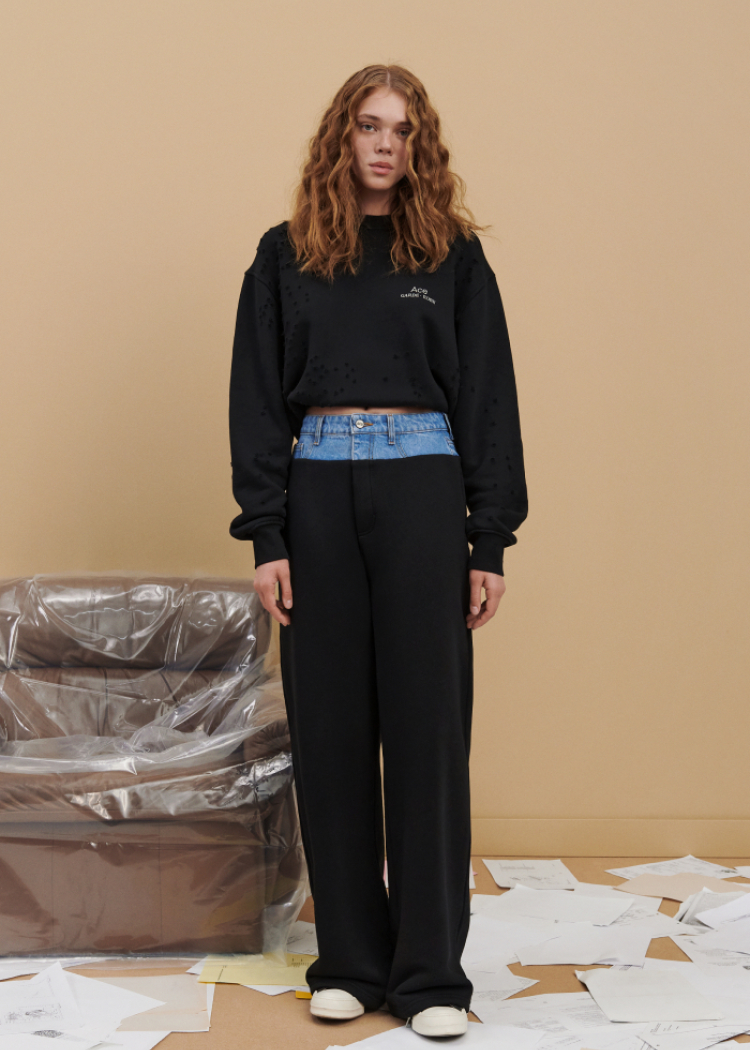 Штани half-jeans ‘Асе Garde-Robe чорні