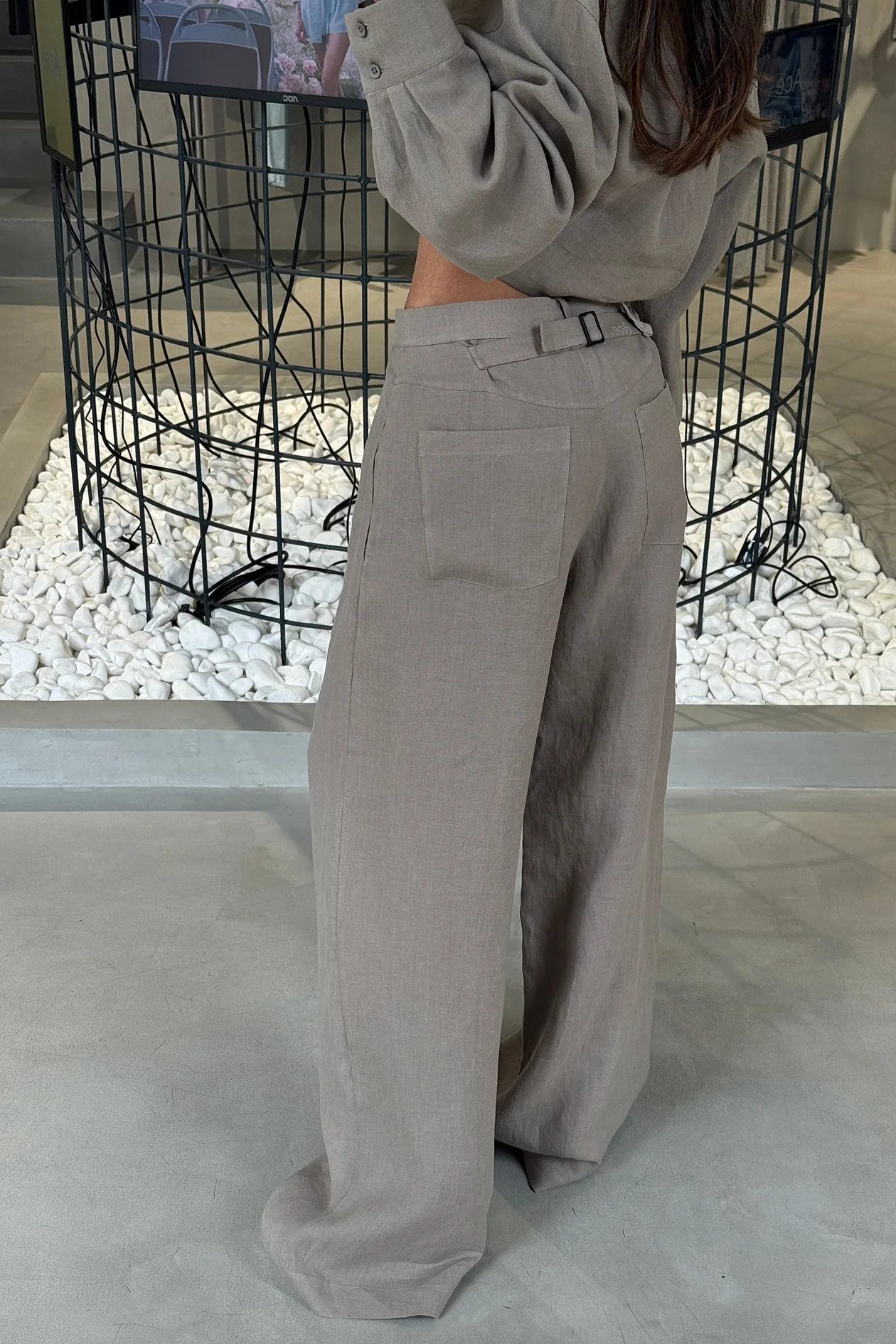 Jardin de Hemp Pants Gray Melange