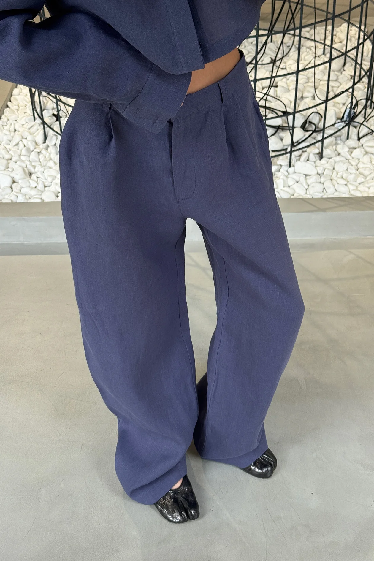 Jardin de Hemp Pants Blue