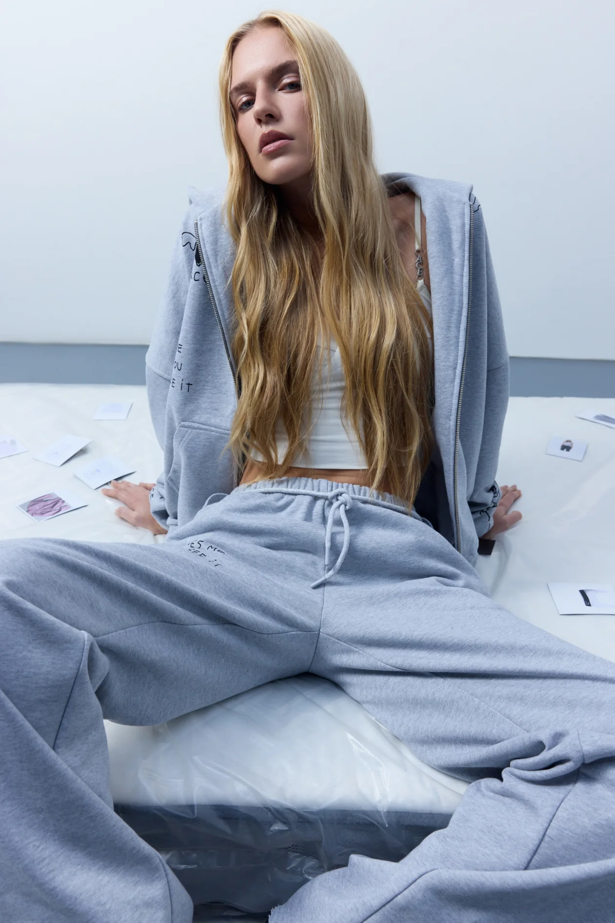 Blessed Pants Gray Melange