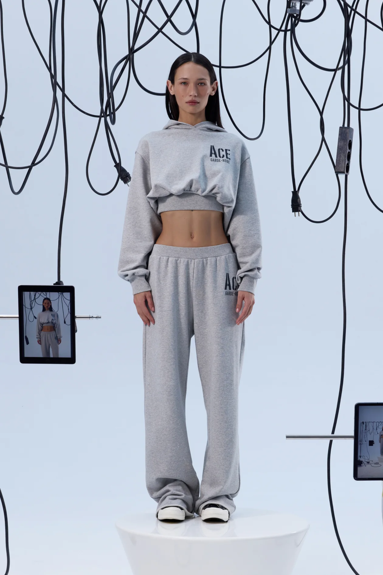 Garde-Robe Pants Gray Melange