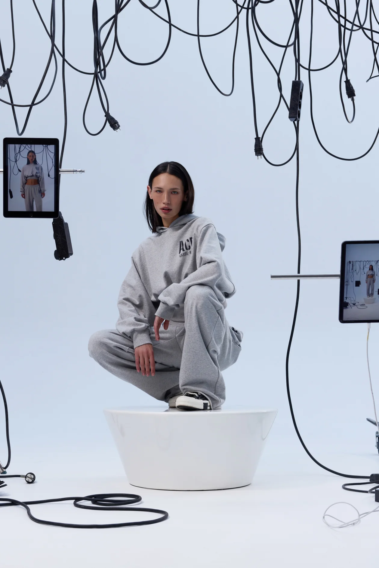 Garde-Robe Pants Gray Melange
