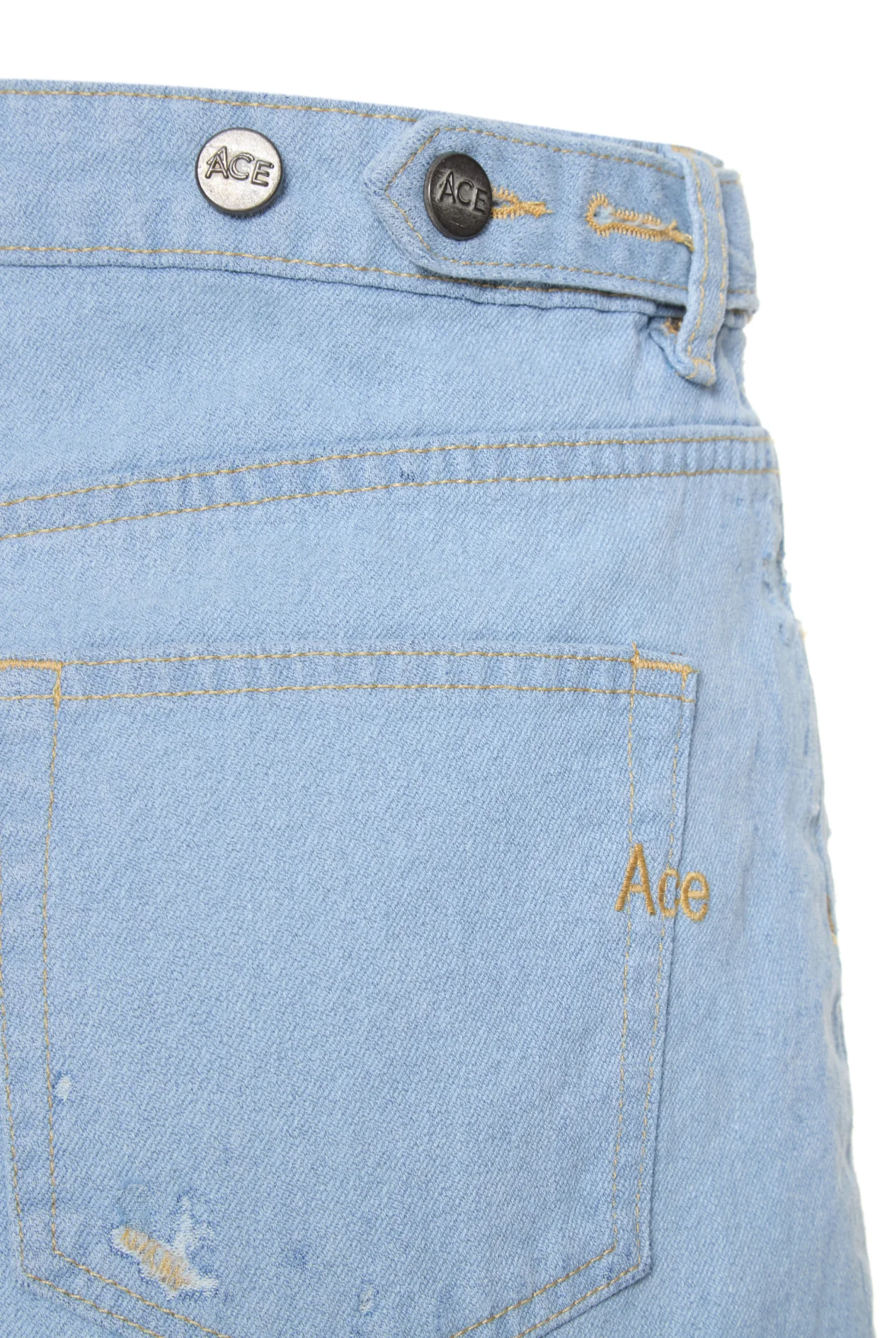 Ace Illusion Mini Skirt Light Blue