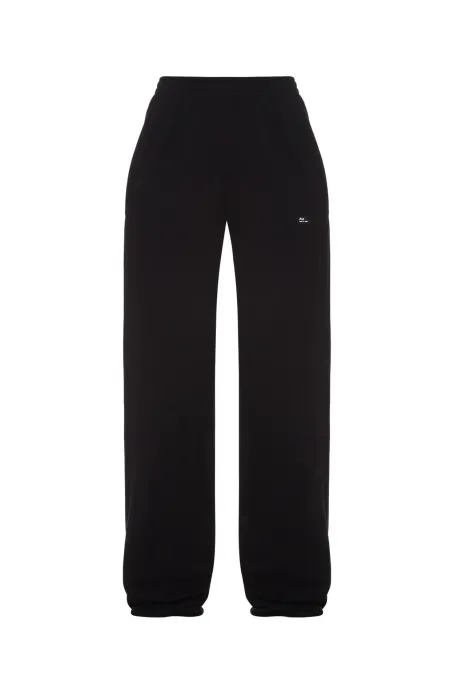 Straight-Leg Pants Black