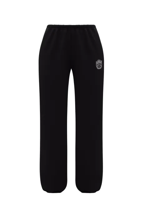 Cut Out Joggers Black