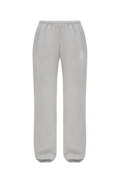 Cut Out Joggers Gray Melange