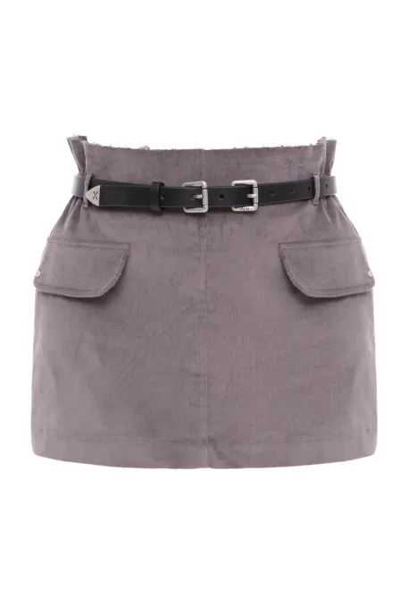 Cargo Mini Skirt Purple