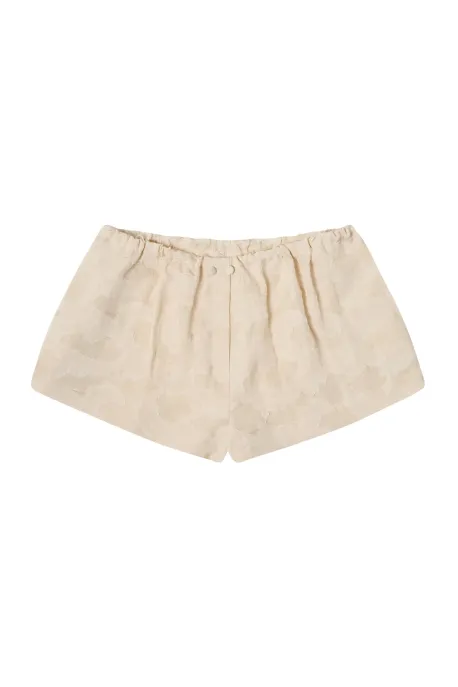 St. Barth Textured Mini Shorts Ivory