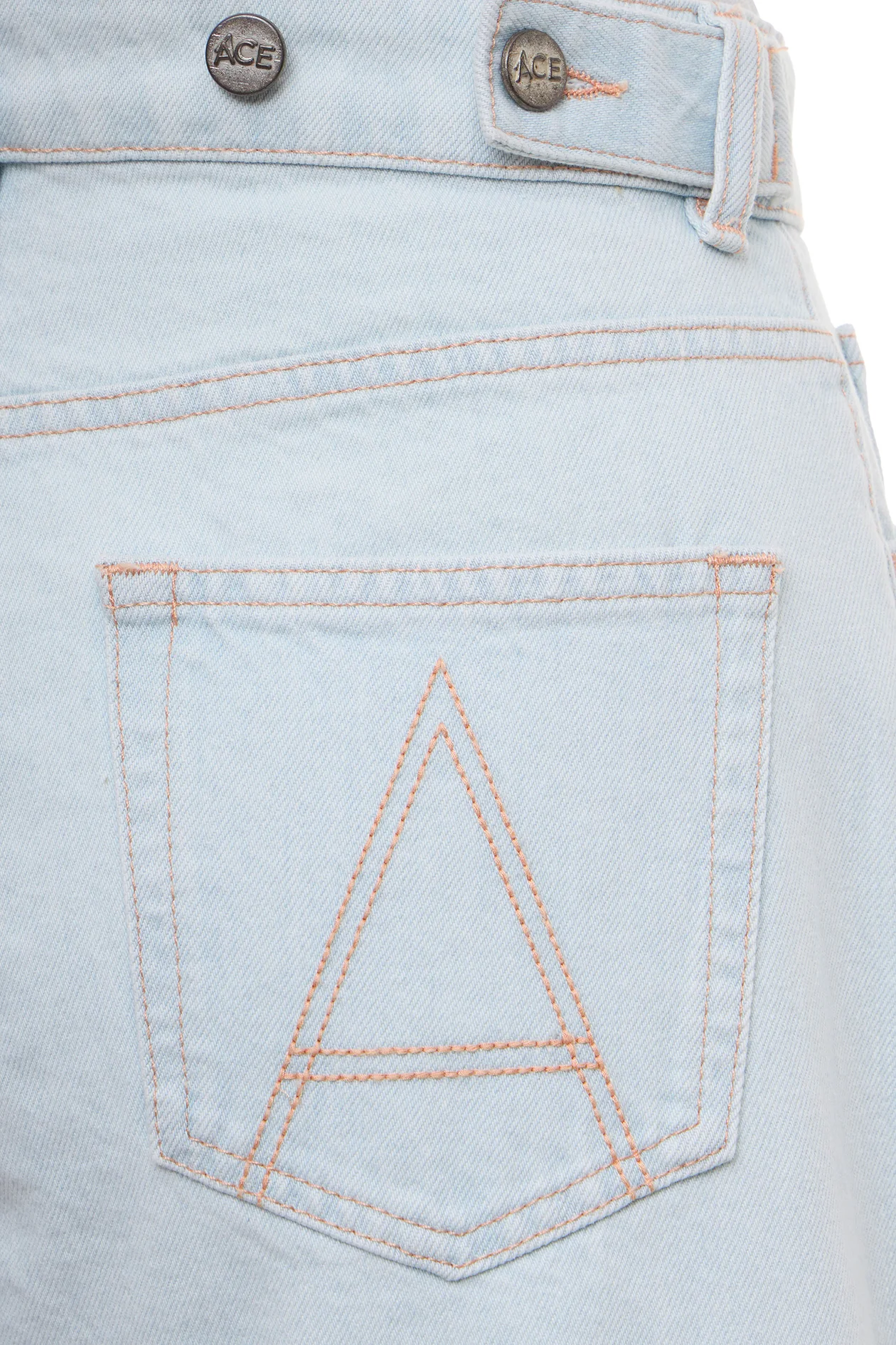 Ajour St. Barth Denim Mini Shorts Light Blue