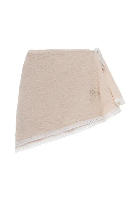 Ajour St. Barth Beach Mini Sarong Beige