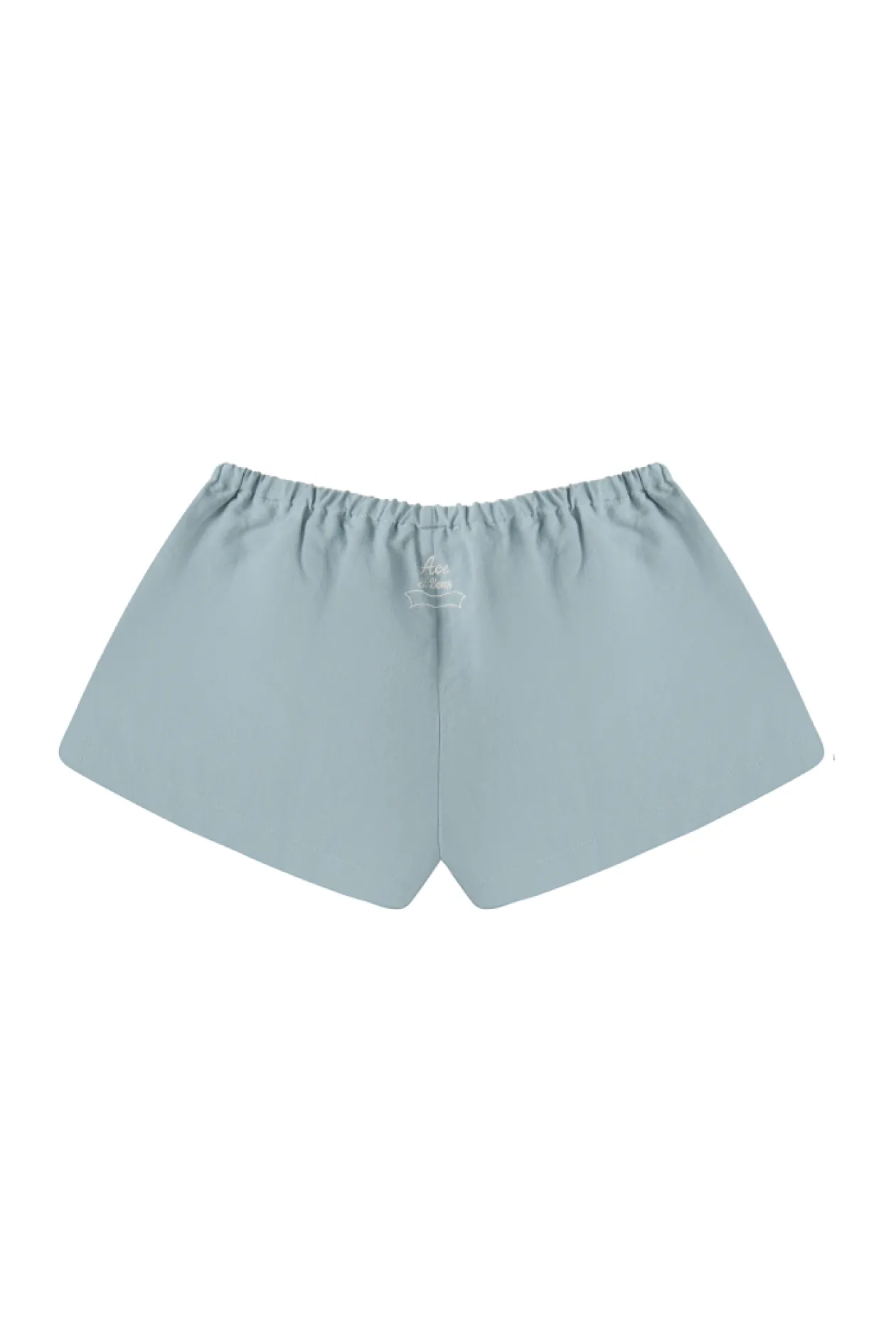 Ace St.Barth Textured Mini Shorts Light Blue