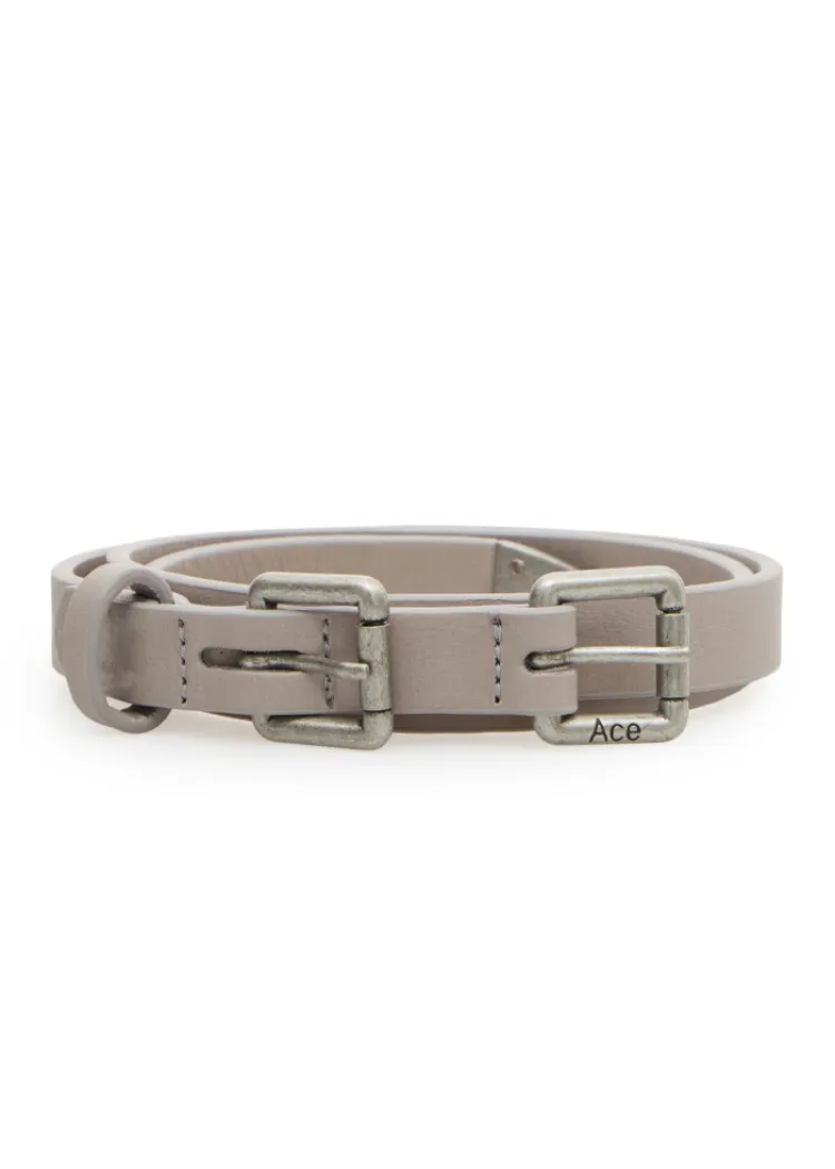 Пояс Ace Slim Leather Belt 0.2 Бежевий