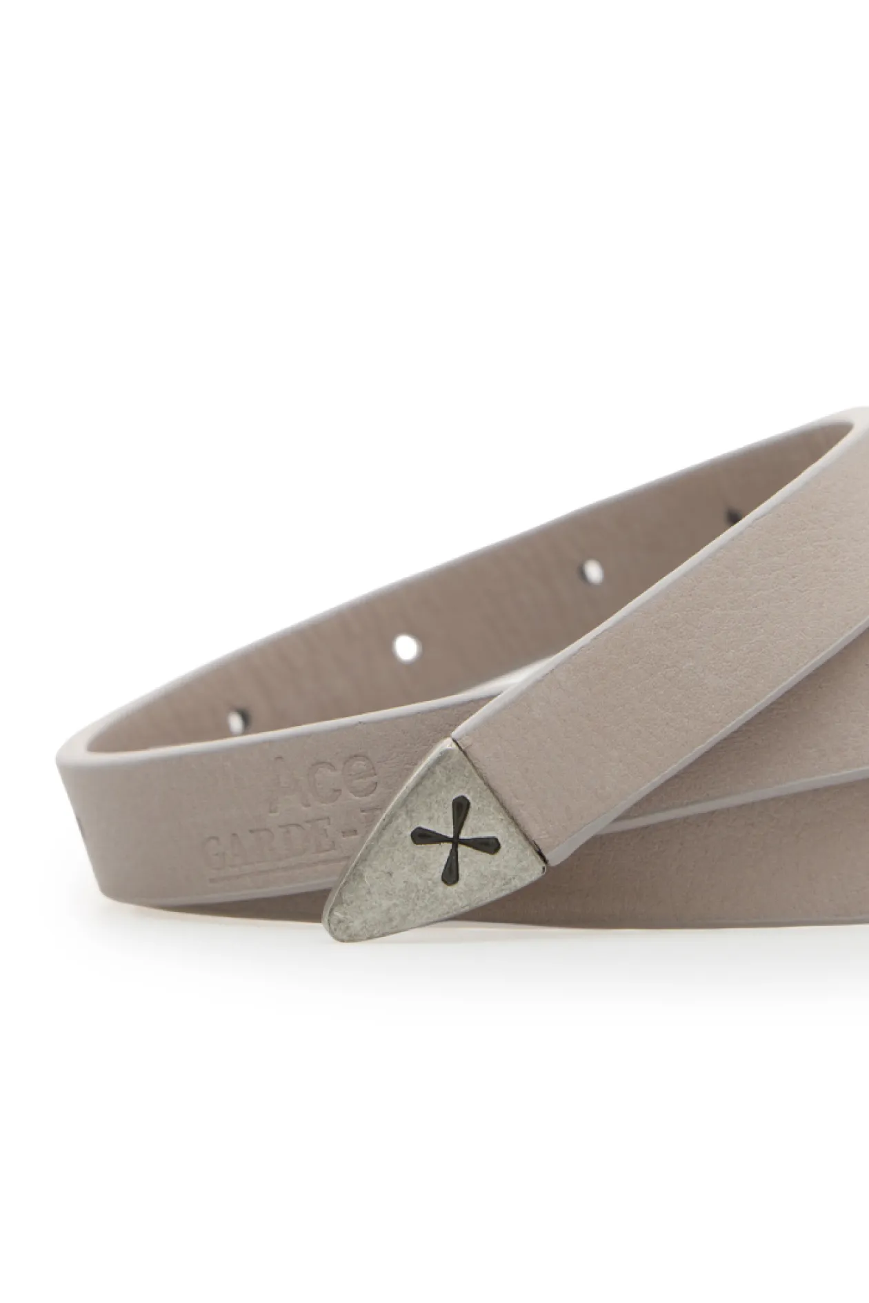 Ace Slim Leather Belt 0.2 Beige