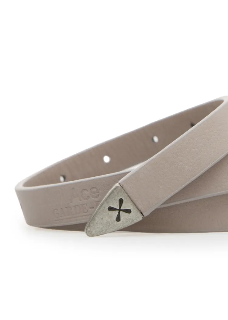 Пояс Ace Slim Leather Belt 0.2 Бежевий