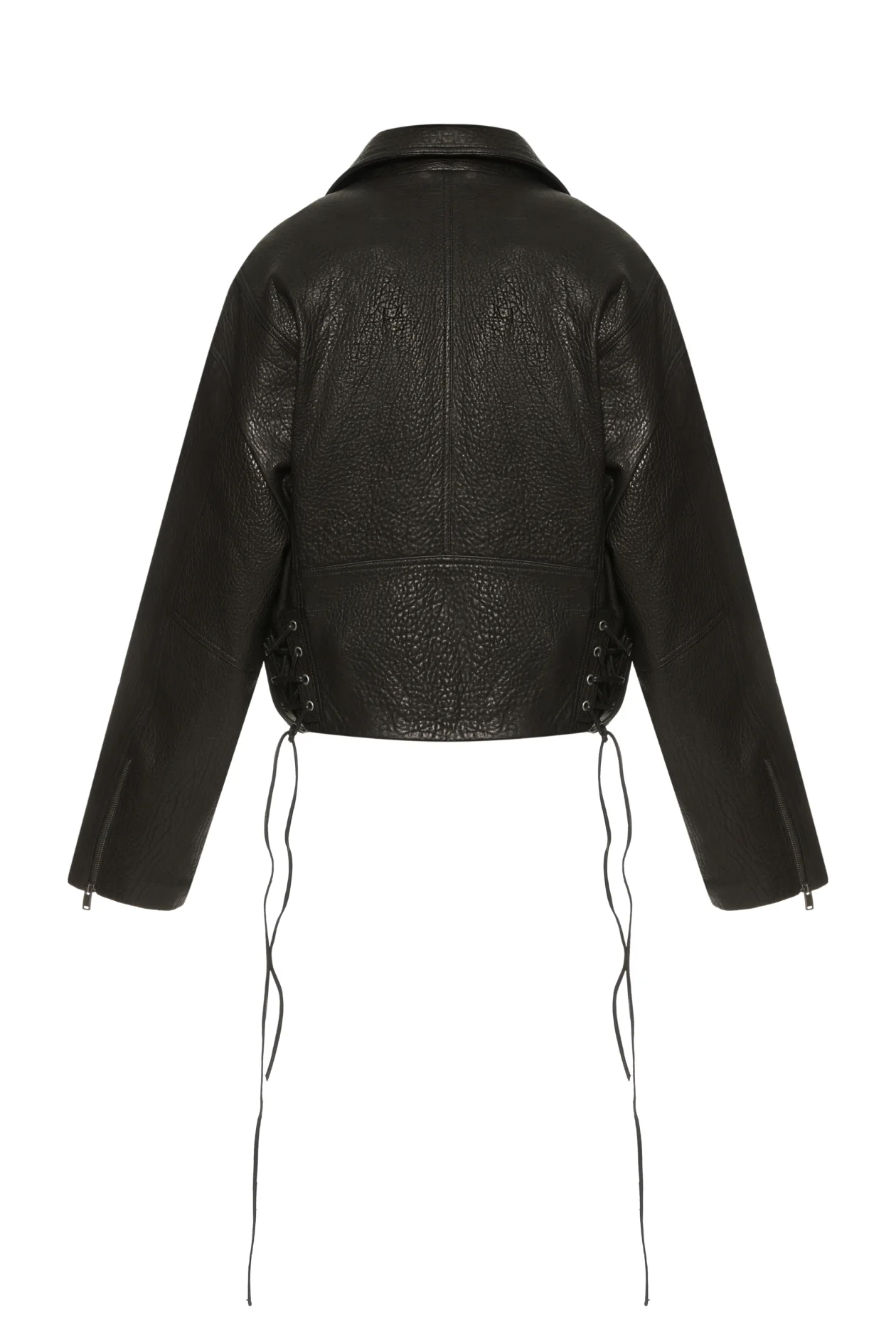 Oversized Biker Jacket Black