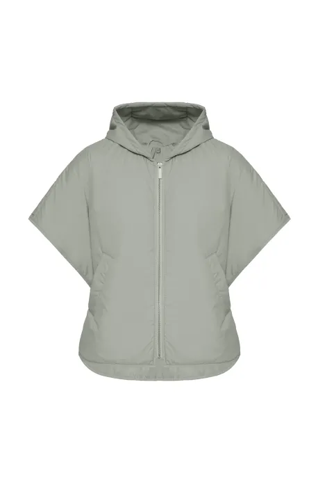 Cape 0.2 Cropped Vest Gray-Green