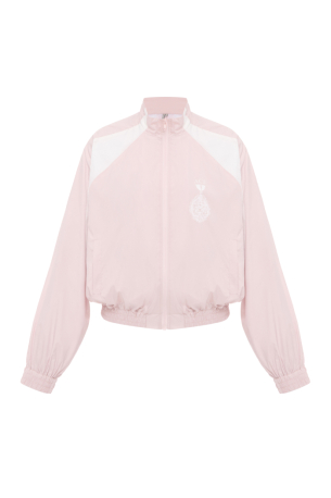 Куртка Nylon Cropped Windbreaker Рожевий