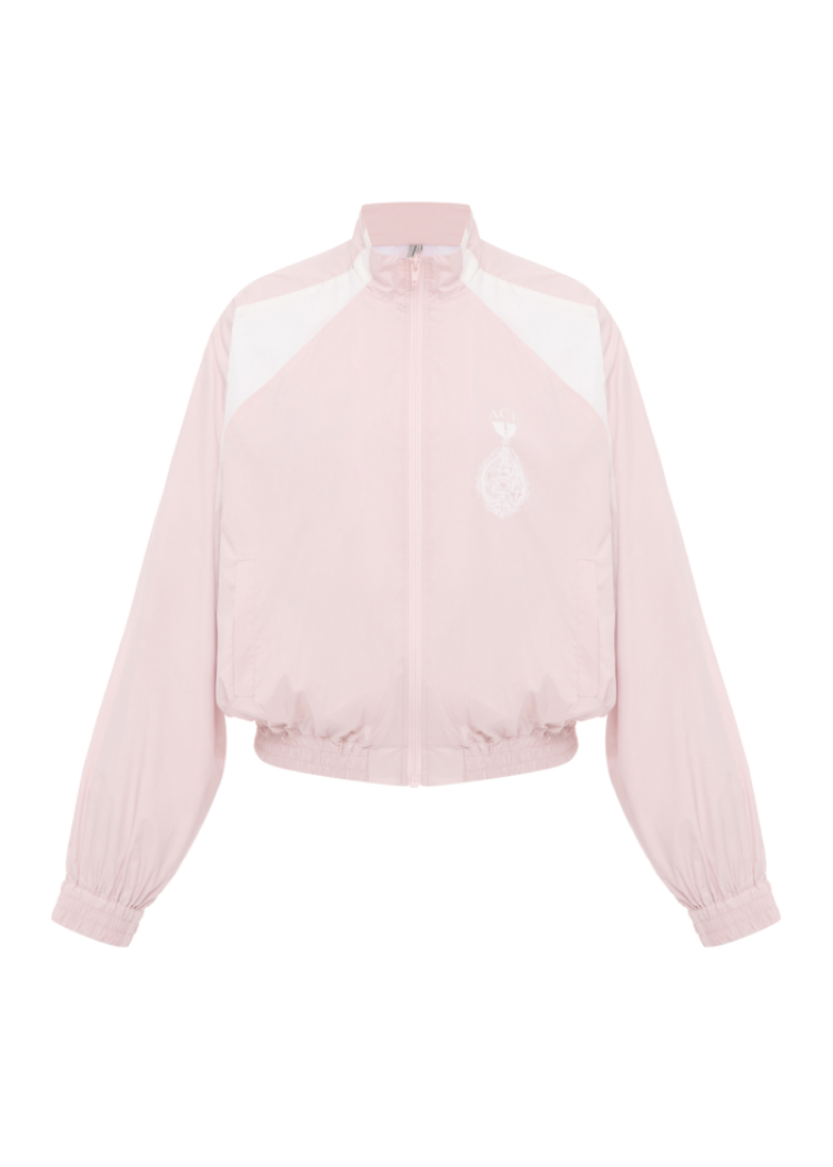 Nylon Cropped Windbreaker