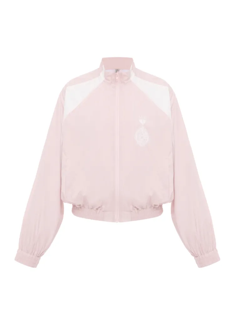 Nylon Cropped Windbreaker