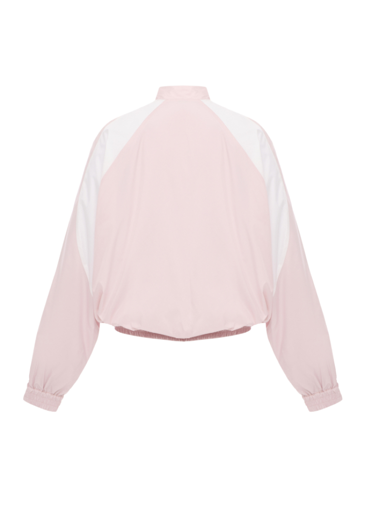Nylon Cropped Windbreaker