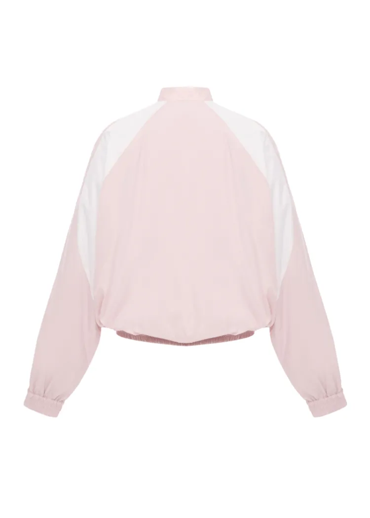 Nylon Cropped Windbreaker