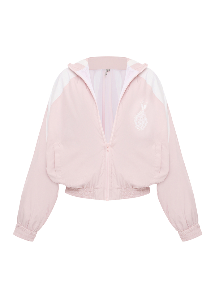 Nylon Cropped Windbreaker