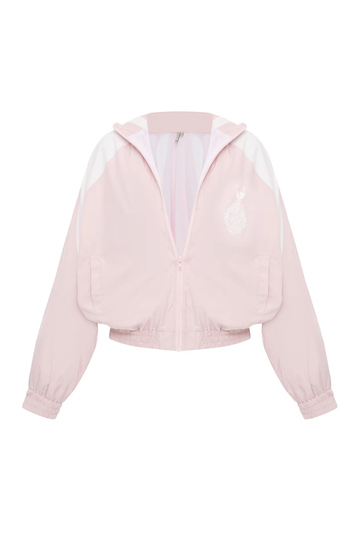 Nylon Cropped Windbreaker Pink
