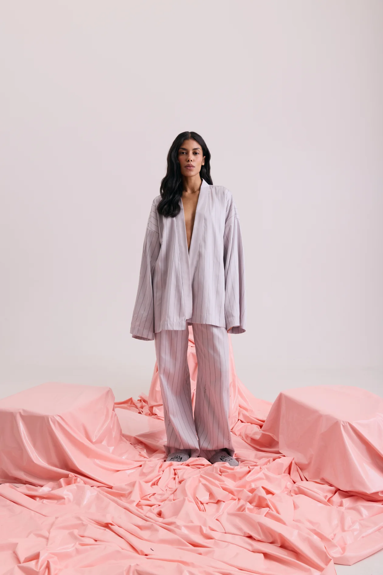 Ace Classy Pajama Kimono Gray