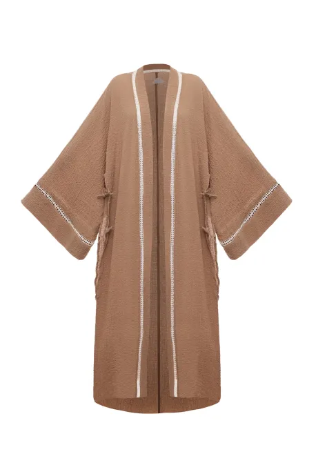Ajour St. Barth Kimono Brown