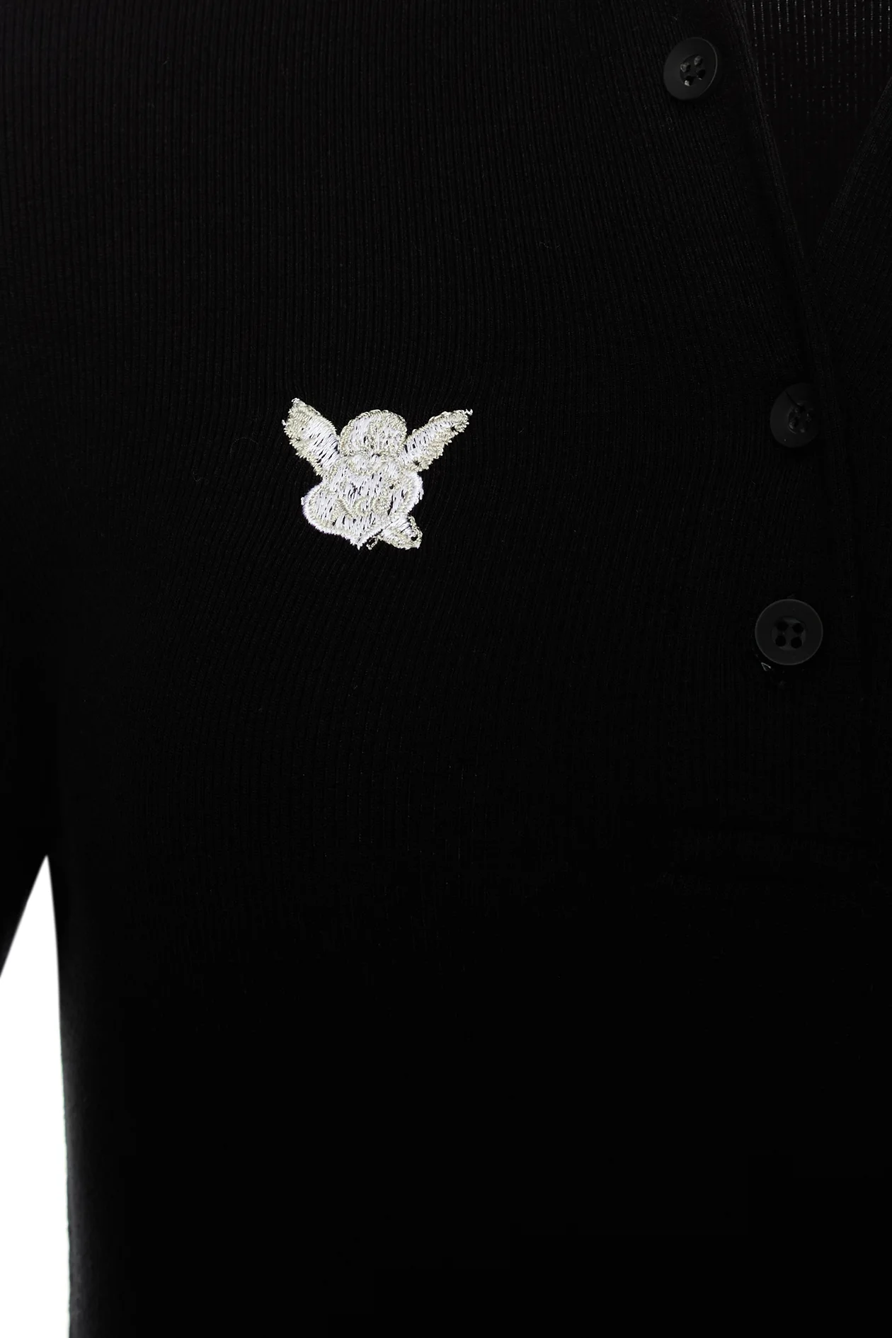 Angel Long-Sleeve Top Black