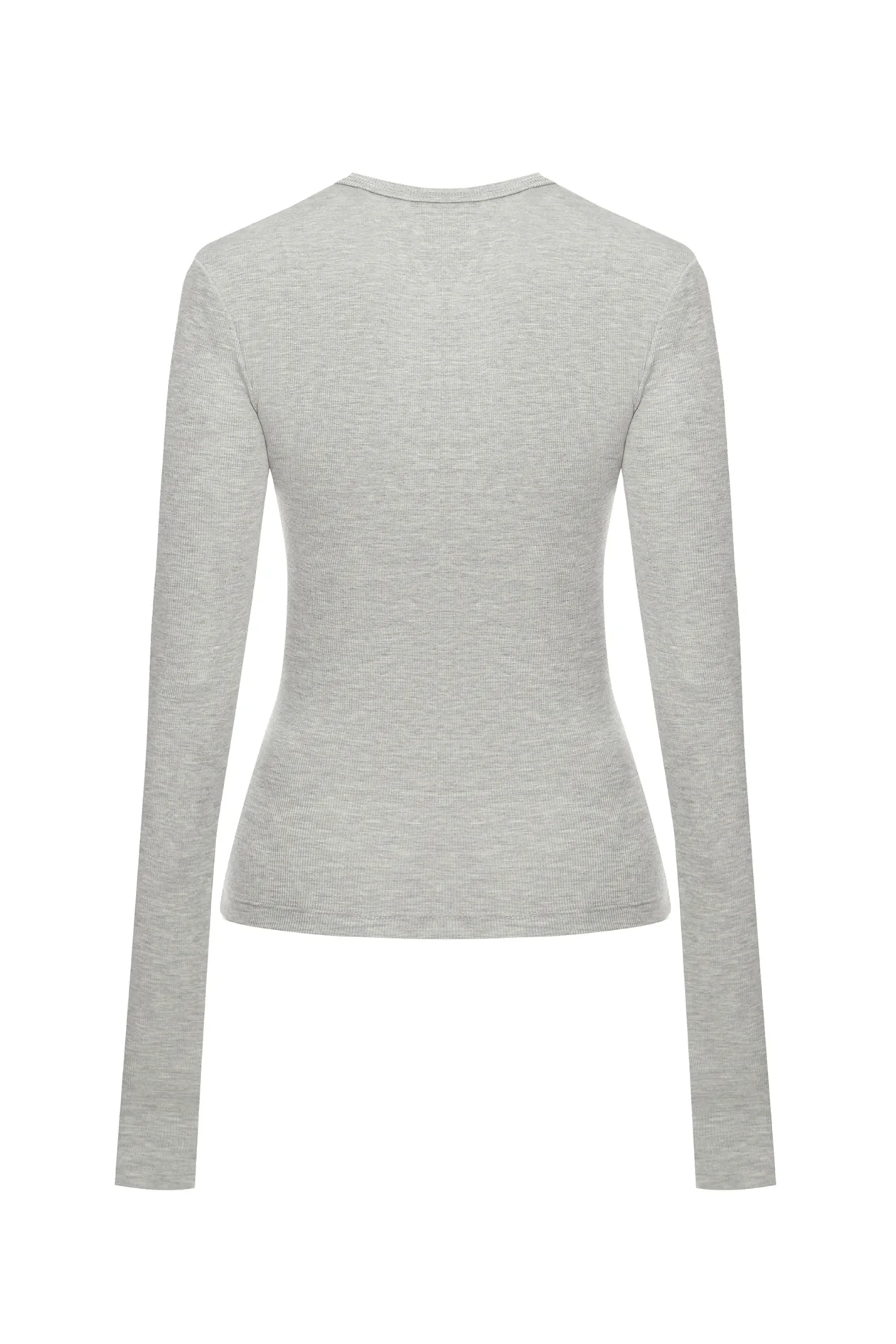 Angel Long-Sleeve Top Gray Melange