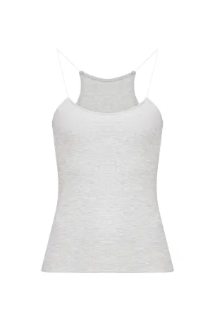 Майка Hidden straps Меланж