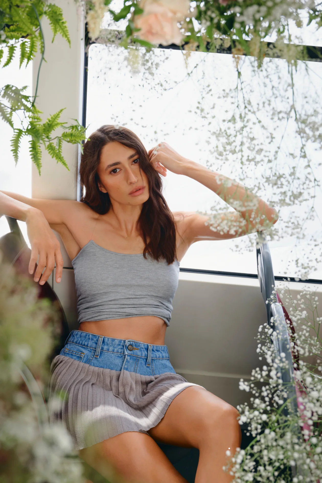Hidden Straps Tank Top Melange
