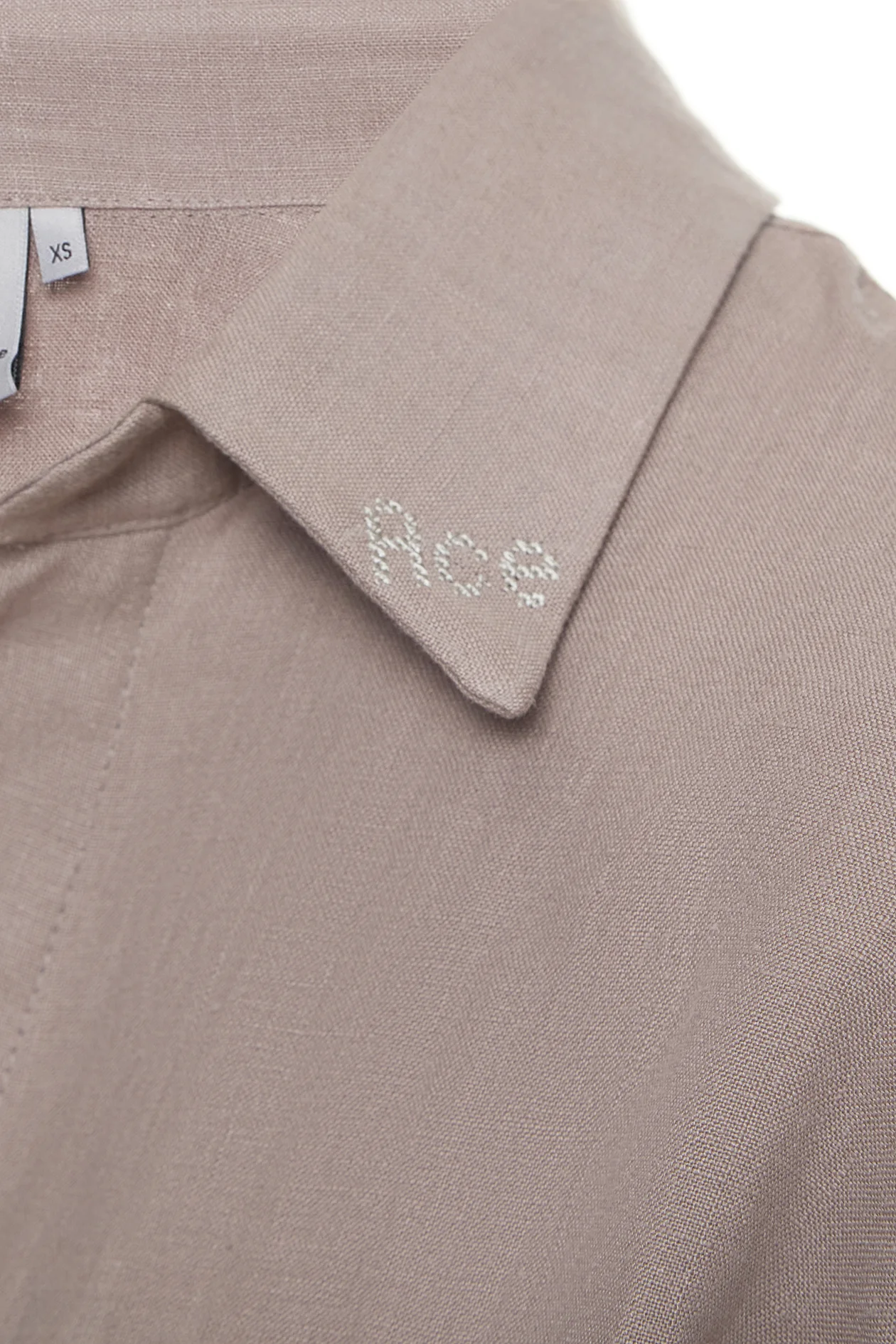 Jardin de Hemp Cropped Shirt Gray