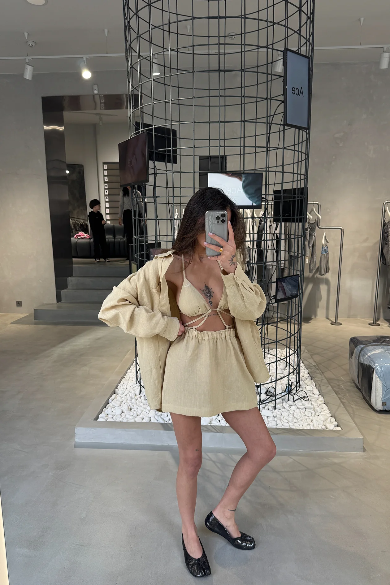 Jardin de Hemp Shirt Yellow