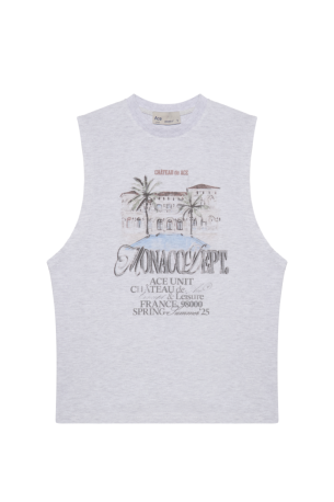 Майка Logo print Monaco меланж
