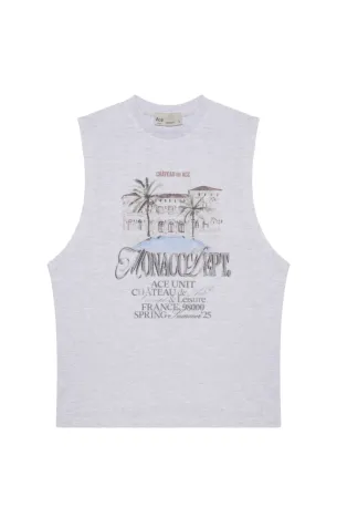 Майка Logo print Monaco меланж