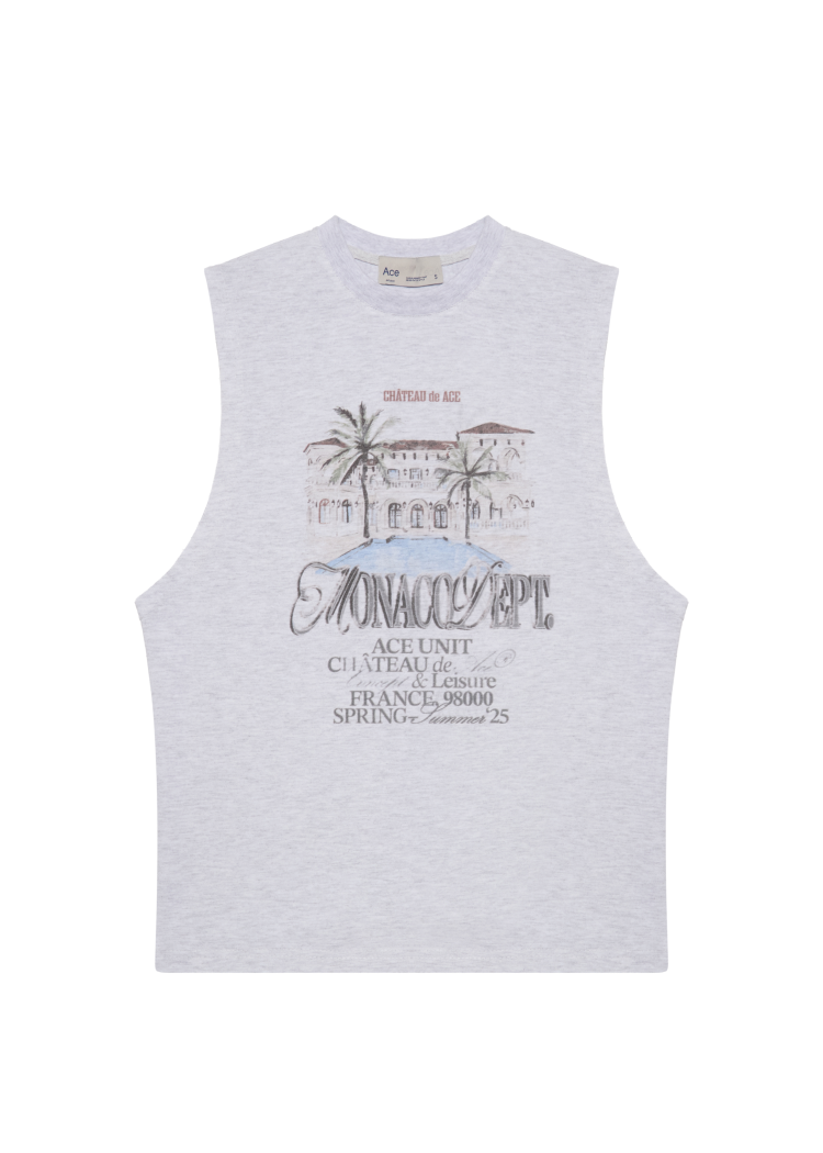 Майка Logo print Monaco меланж
