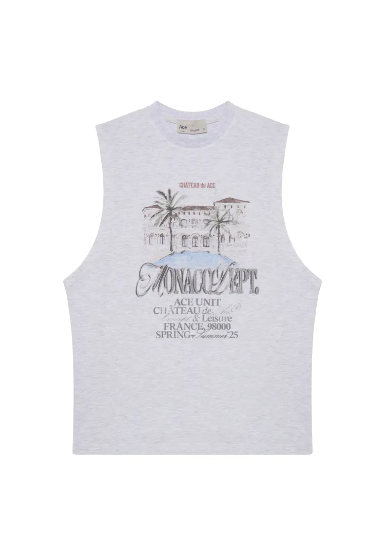 Майка Logo print Monaco меланж