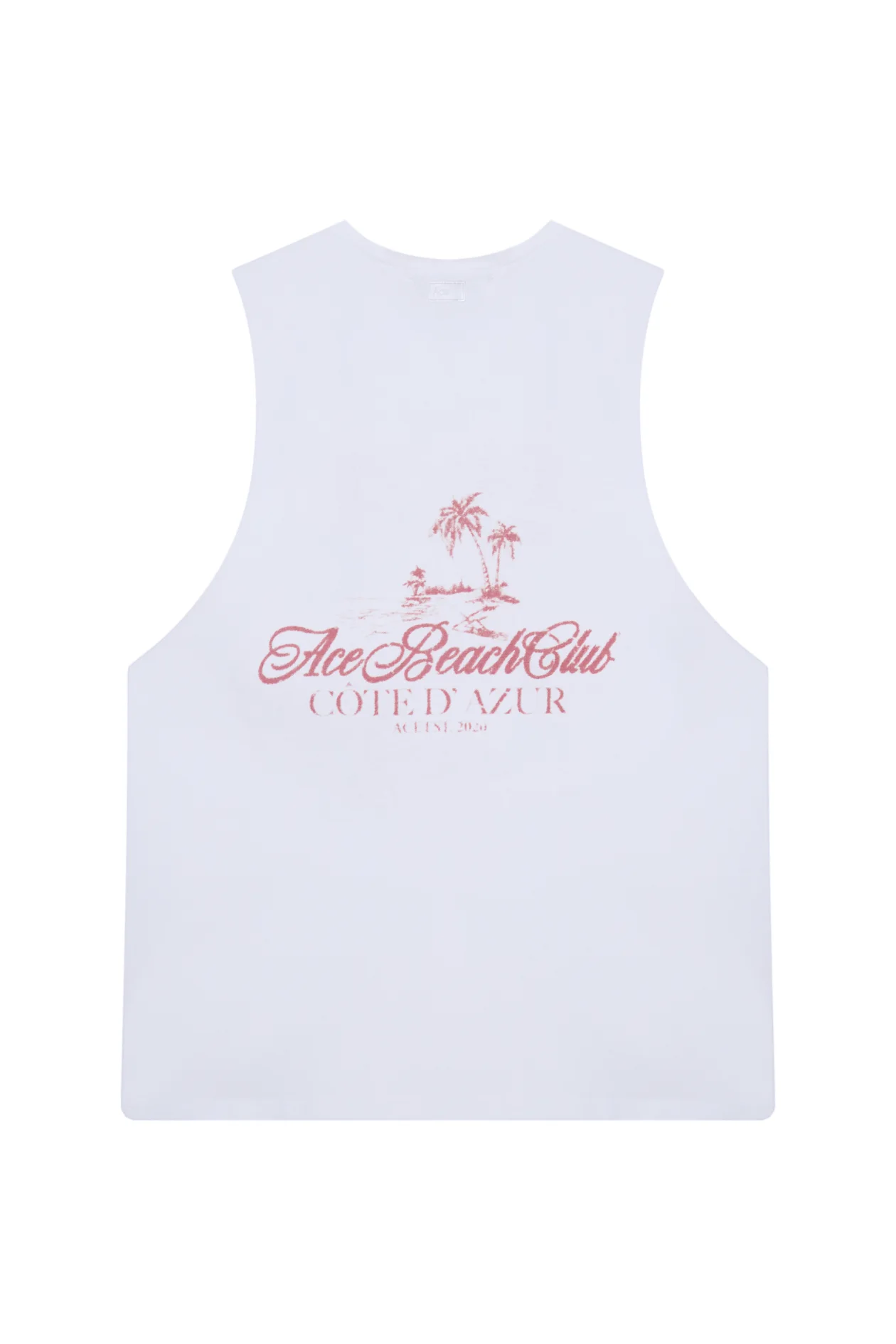 Logo Print Cote Dazur Tank Top White