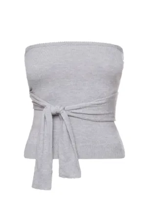 В’язаний топ із зав’язками Corset