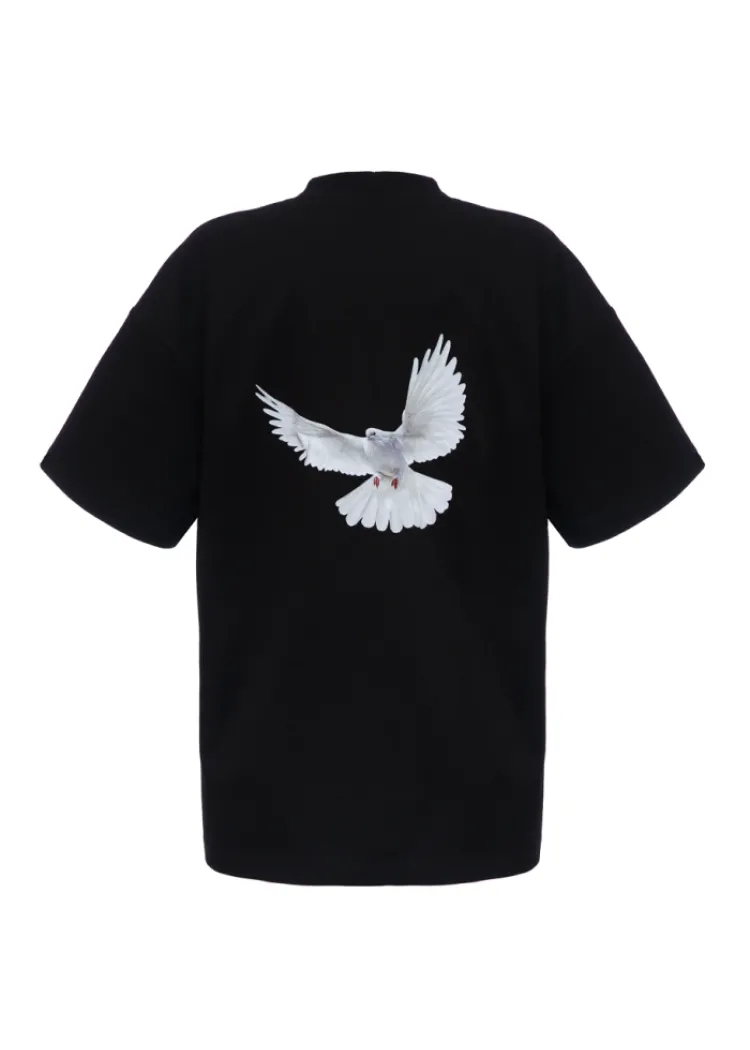 Оверсайз футболка Peace 0.1 чорна